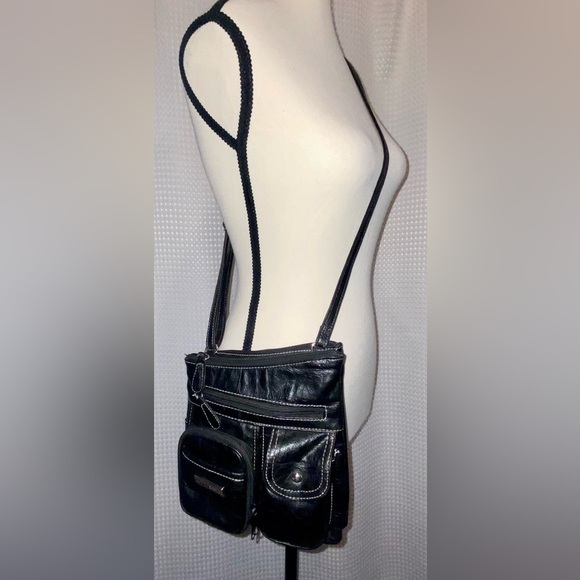 Women’s Multisac black‎ Y2K asymmetrical crossbody/shoulder  bag - Picture 1 of 16
